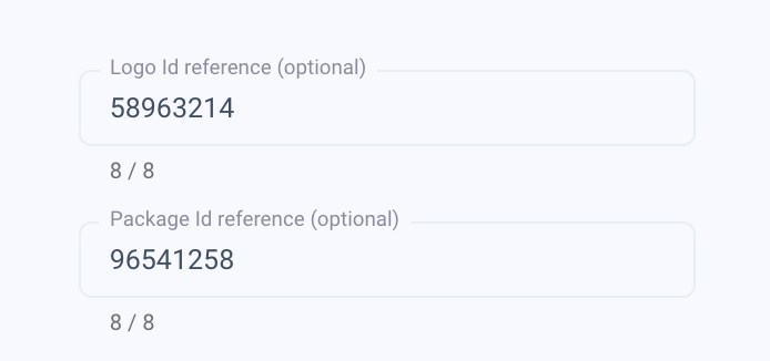 card design fields