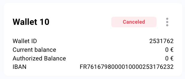 canceled wallet