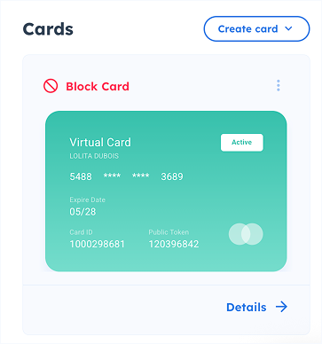 card preview and fields