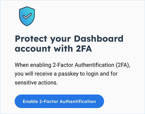 treezor enable 2FA prompt