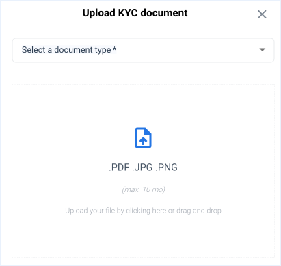 upload document popup