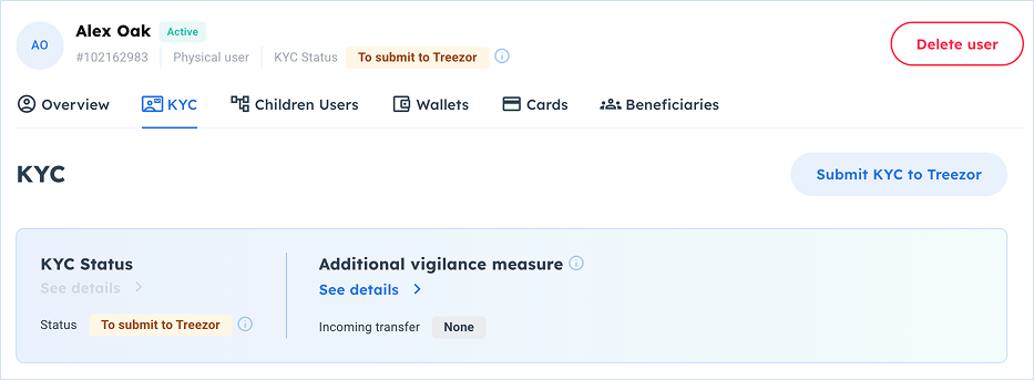 KYC tab